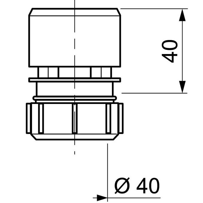 Anti-vide Wirquin pour tube ø32-40 mm