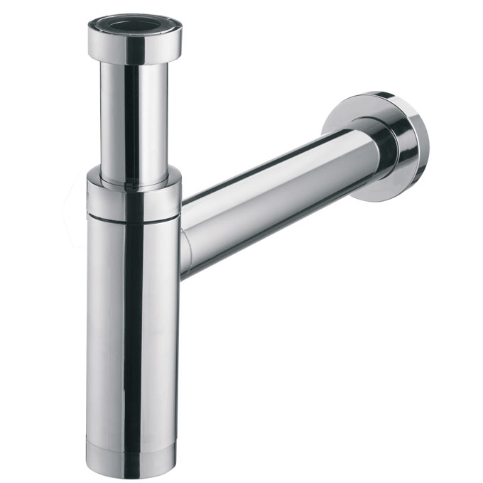 Siphon de Lavabo en Acier Inox Chromé Siphon Tube pour Lavabo Anti