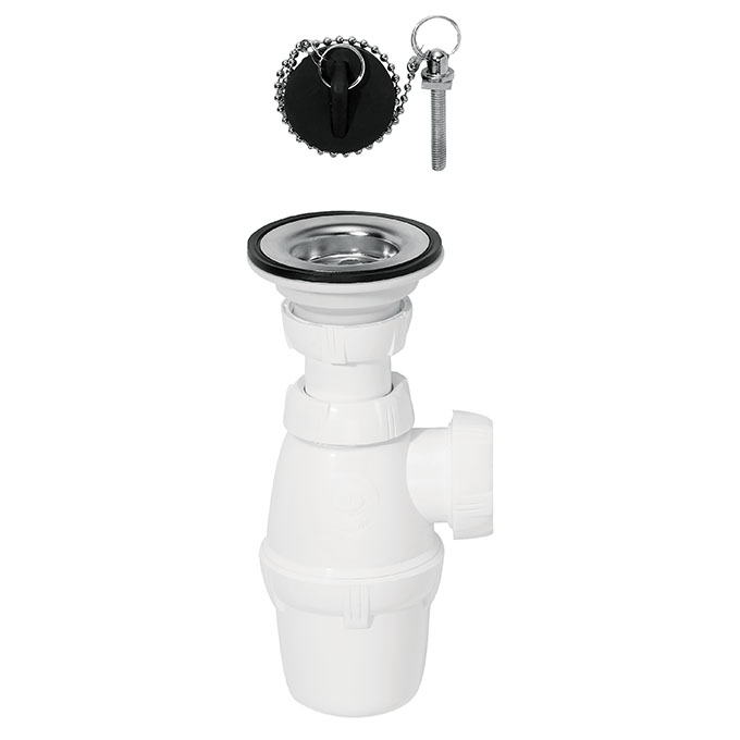 Bouchon de lavabo chromé escamotable Plumb Pak